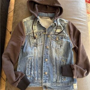 Harley-Davidson Blue and Brown Bomber Jacket